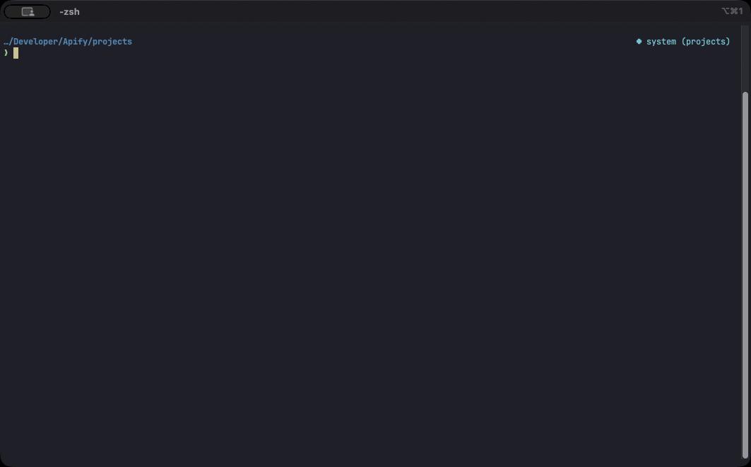 actor create command run